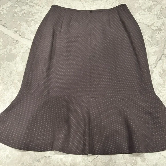 Kasper Elegant Brown Skirt - Picture 3 of 4